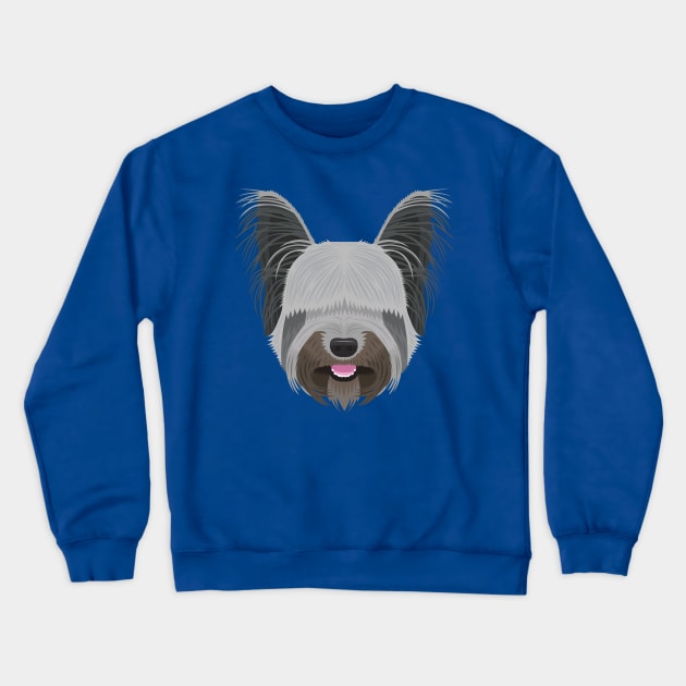 Skye Terrier Crewneck Sweatshirt by threeblackdots